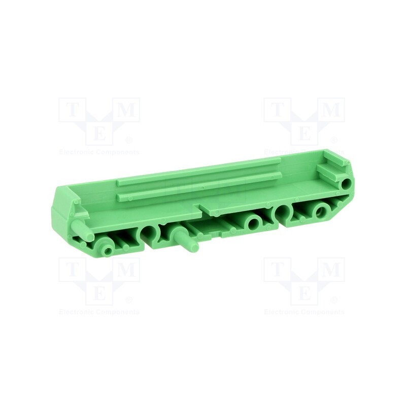 10 pcs : 2970442 - DIN rail mounting bracket, polyamide, 77x11.25mm, Body: green