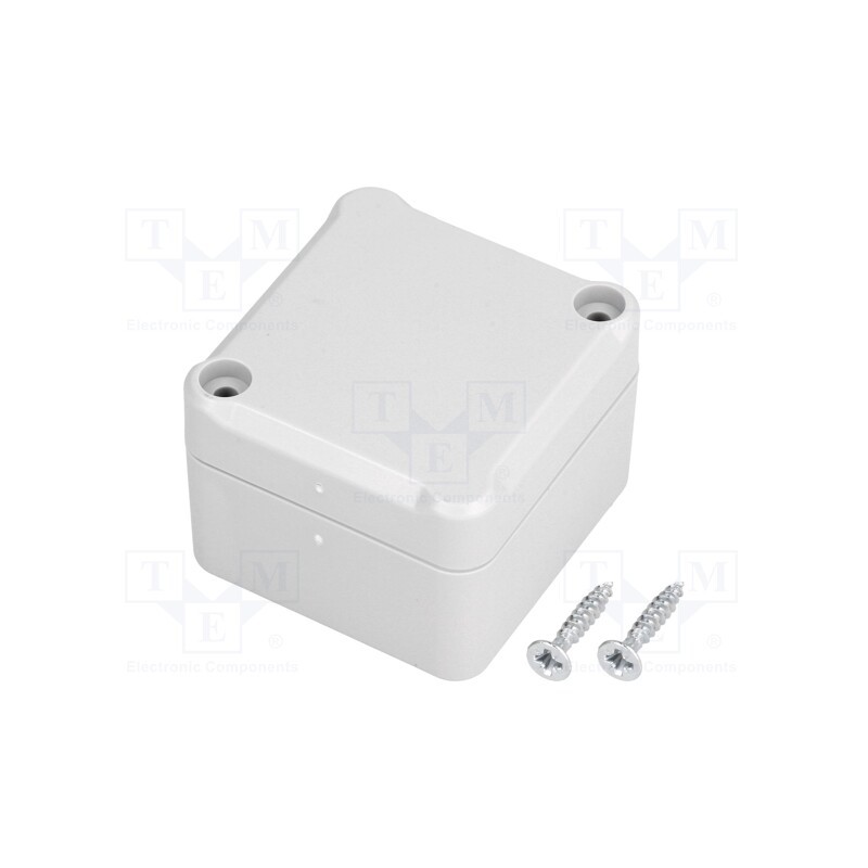 10 pcs : Z116JH PS - Enclosure: multipurpose, X: 49mm, Y: 51mm, Z: 36mm, polystyrene, grey