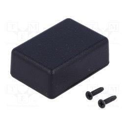 10 pcs : 1551GBK - Enclosure: multipurpose, X: 35mm, Y: 50mm, Z: 17mm, 1551, ABS, black