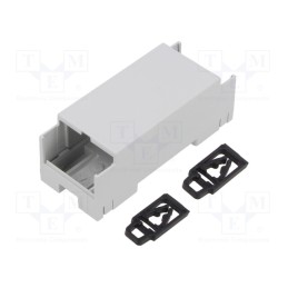 10 pcs : ZD3102J ABS V0 - Enclosure: for DIN rail mounting, Y: 90mm, X: 36mm, Z: 33.5mm, ABS
