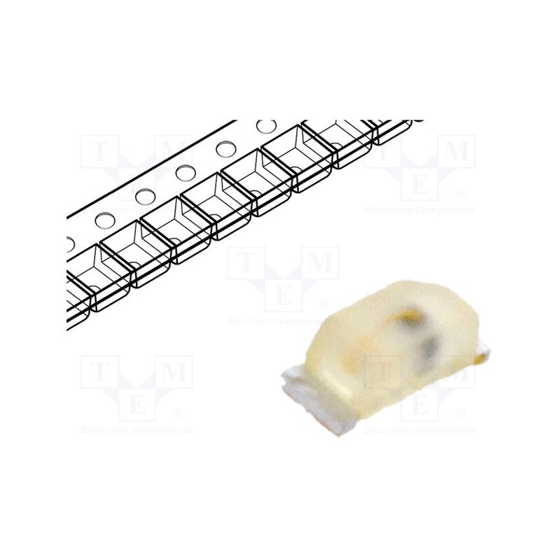 20 pcs : LS L29K-H1J2-1 - LED, SMD, 0603, red, 2.8÷7.1mcd, 1.7x0.7x0.65mm, 160°, 1.7÷2.2V, 2mA