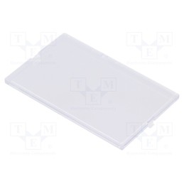 10 pcs : P05040721F - Front panel, without frame,with holder, transparent
