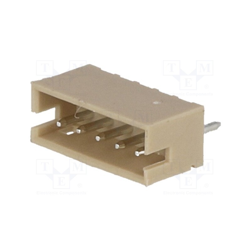 50 pcs : A1500WV-5P - Socket, wire-board, male, 1.5mm, PIN: 5, THT, 100V, 1A, tinned, 20mΩ