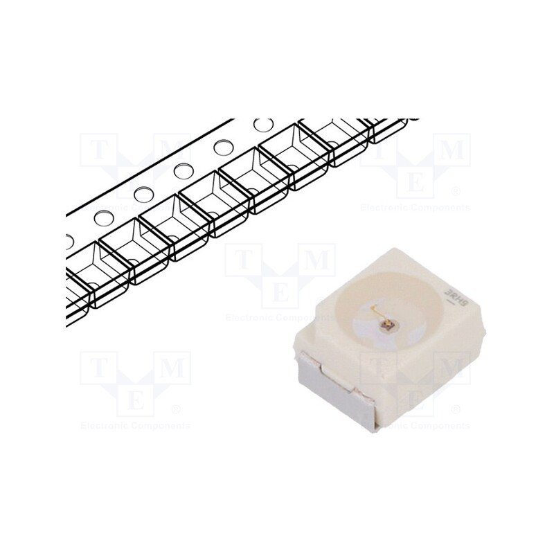 20 pcs : LS T676-R1S1-1 - LED, SMD, 3528,PLCC2, red, 380÷605mlm, 112÷180mcd, 3.4x3x2.1mm