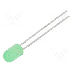 20 pcs : 313-2SYGD/S530-E2 - LED, 5mm, yellow green, 40÷80mcd, 45°, Front: convex, 1.7÷2.4V, 60mW