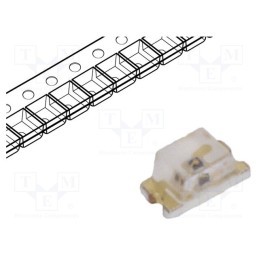 20 pcs : VLMO1300-GS08 - LED, SMD, 0603, orange, 45÷90mcd, 1.6x0.8x0.8mm, 130°, 2÷2.4V, 20mA