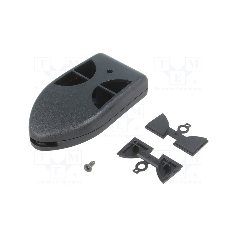10 pcs : P-3/BK-BK - Enclosure: for remote controller, X: 38mm, Y: 72mm, Z: 15mm