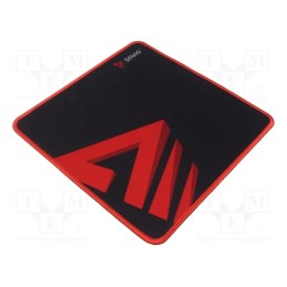 10 pcs : SAVGTDS - Mouse pad, black,red, 250x250x2mm