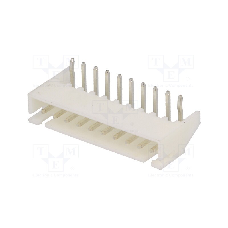 50 pcs : A2501WR-10P1 - Socket, wire-board, male, A2501, 2.5mm, PIN: 10, THT, 250V, 3A, tinned