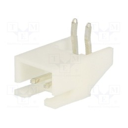 100 pcs : A2501WR-2P1 - Socket, wire-board, male, A2501, 2.5mm, PIN: 2, THT, 250V, 3A, tinned