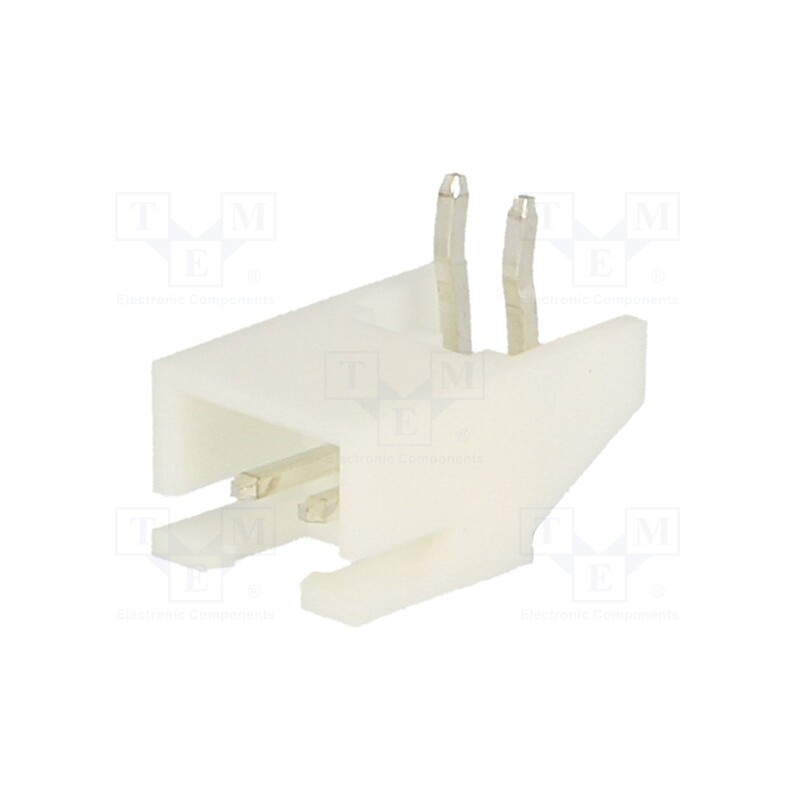 100 pcs : A2501WR-2P1 - Socket, wire-board, male, A2501, 2.5mm, PIN: 2, THT, 250V, 3A, tinned