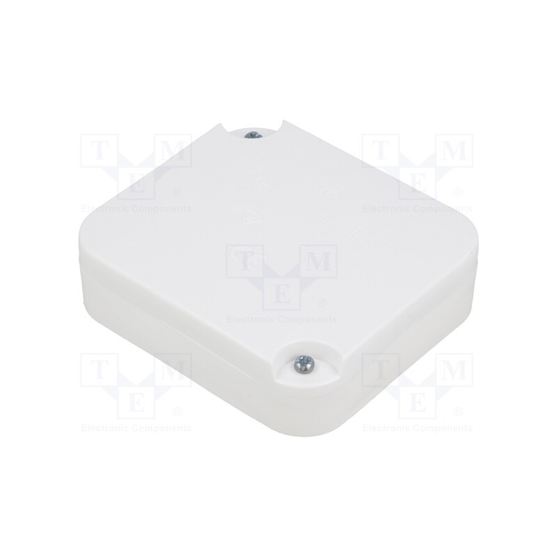 10 pcs : 0225-00 - Enclosure: junction box, X: 79mm, Y: 89mm, Z: 25mm, wall mount, IP20