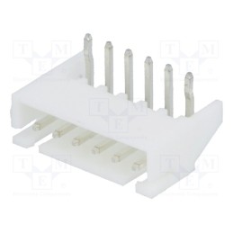 50 pcs : A2501WR-6P1 - Socket, wire-board, male, A2501, 2.5mm, PIN: 6, THT, 250V, 3A, tinned