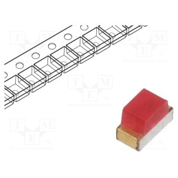 20 pcs : KP-1608ID - LED, SMD, 0603, red, 5÷12mcd, 1.6x0.8x1.1mm, 160°, 2÷2.5V, 20mA, 75mW
