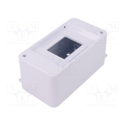 10 pcs : C.2015 - Enclosure: for modular components, IP30, white, No.of mod: 3, ABS