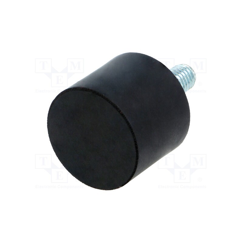 10 pcs : DVA.4-30-25-M8-20-55 - Vibroisolation foot, Ø: 30mm, H: 25mm, Shore hardness: 55±5, 815N