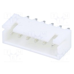 50 pcs : A2501WV-6P1 - Socket, wire-board, male, A2501, 2.5mm, PIN: 6, THT, 250V, 3A, tinned