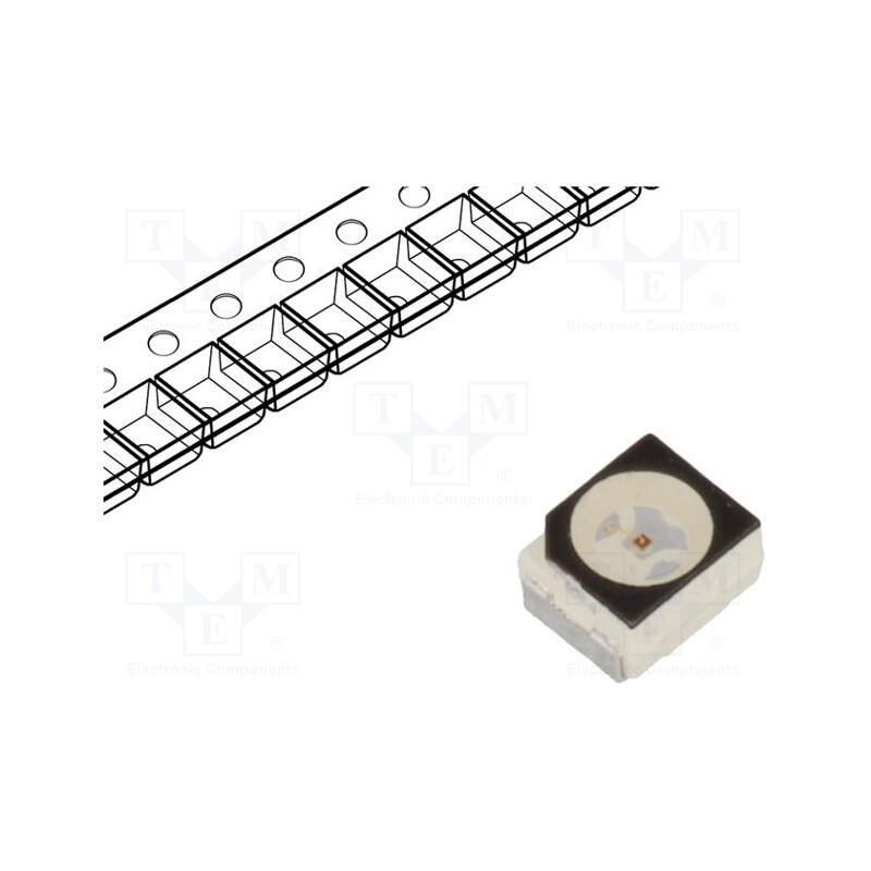 20 pcs : LR T68F-U1AA-1-1 - LED, SMD, 3528,PLCC2, red, 1.5÷3.8lm, 450÷1400mcd, 3.4x3x2.1mm