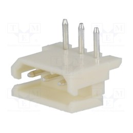 50 pcs : A2506WR-3P - Socket, wire-board, male, A2506, 2.5mm, PIN: 3, THT, 250V, 3A, tinned