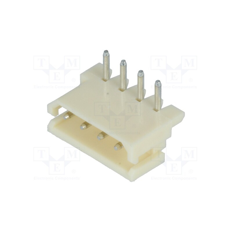 50 pcs : A2506WR-4P - Socket, wire-board, male, A2506, 2.5mm, PIN: 4, THT, 250V, 3A, tinned