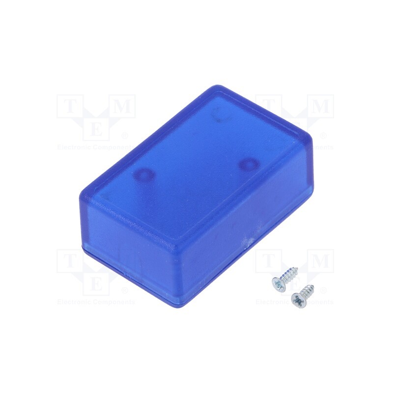 10 pcs : KM-3-TR/BL - Enclosure: multipurpose, X: 28mm, Y: 45mm, Z: 18mm, ABS