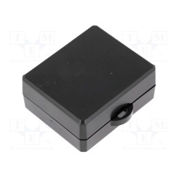 10 pcs : KM-90 BK - Enclosure: multipurpose, X: 50mm, Y: 58mm, Z: 26mm, with fixing lugs