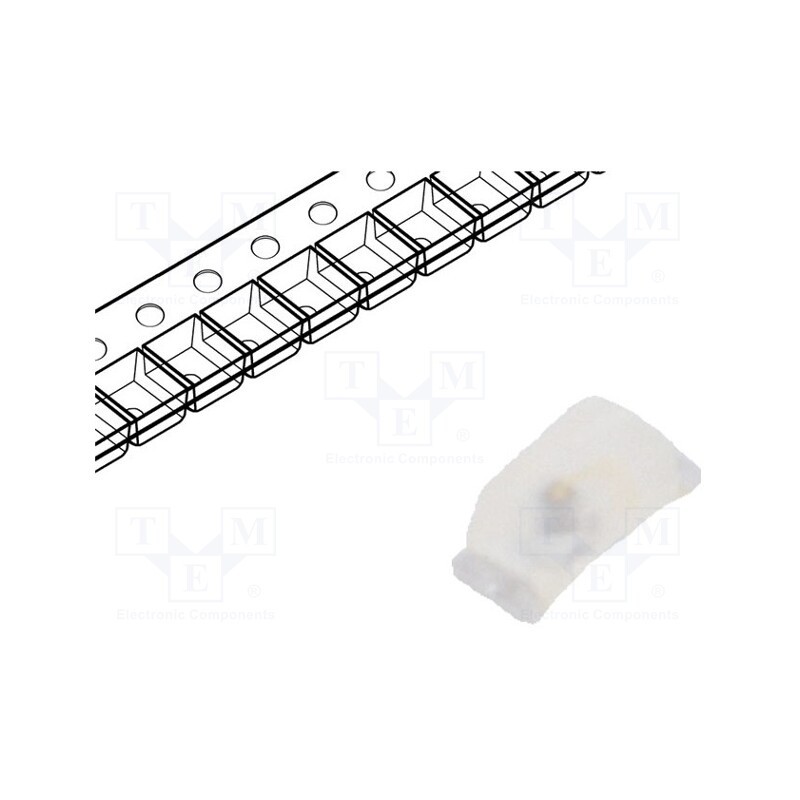 20 pcs : LY L29K-J1K2-26 - LED, SMD, 0603, yellow, 20÷40mlm, 4.5÷11.2mcd, 1.7x0.8x0.65mm, 160°