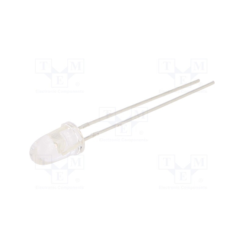 20 pcs : 383-2USOC/S530-A6 - LED, 5mm, orange, 6300÷8000mcd, 6°, Front: convex, 2÷2.4V, 60mW