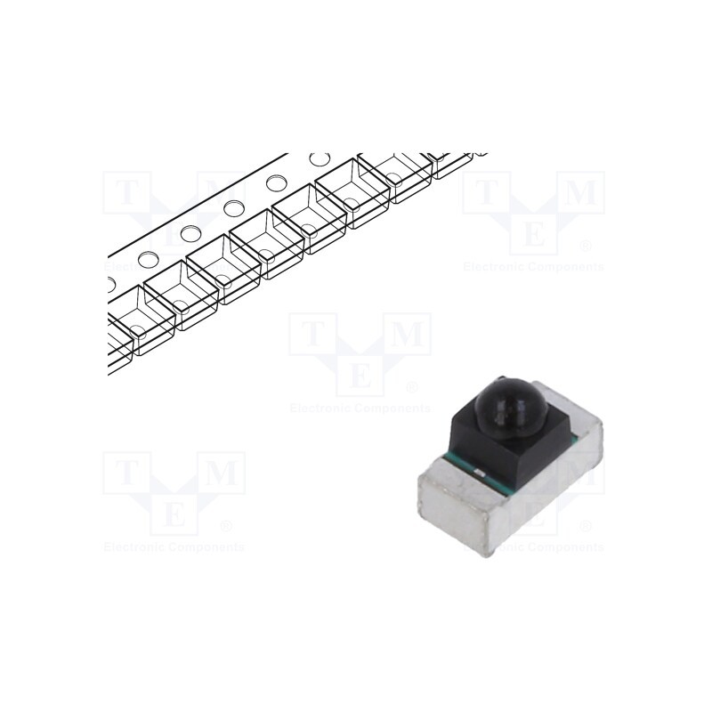 20 pcs : PT26-51B/TR8 - Phototransistor, Dim: 3x1.6x2.6mm, λp max: 940nm, 30V, Lens: black