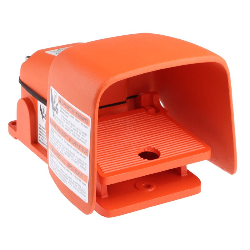 1 pcs - RS PRO Momentary Foot Switch - Aluminium Case Material, DP-CO, 3 A @ 240 V ac, 6 A @ 125 V ac Contact Current, 240V