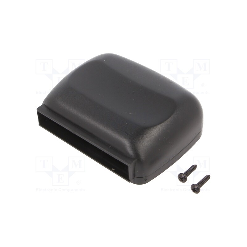 10 pcs : KM-126BK - Enclosure: specialist, X: 66.5mm, Y: 79.6mm, Z: 27.2mm, ABS, black