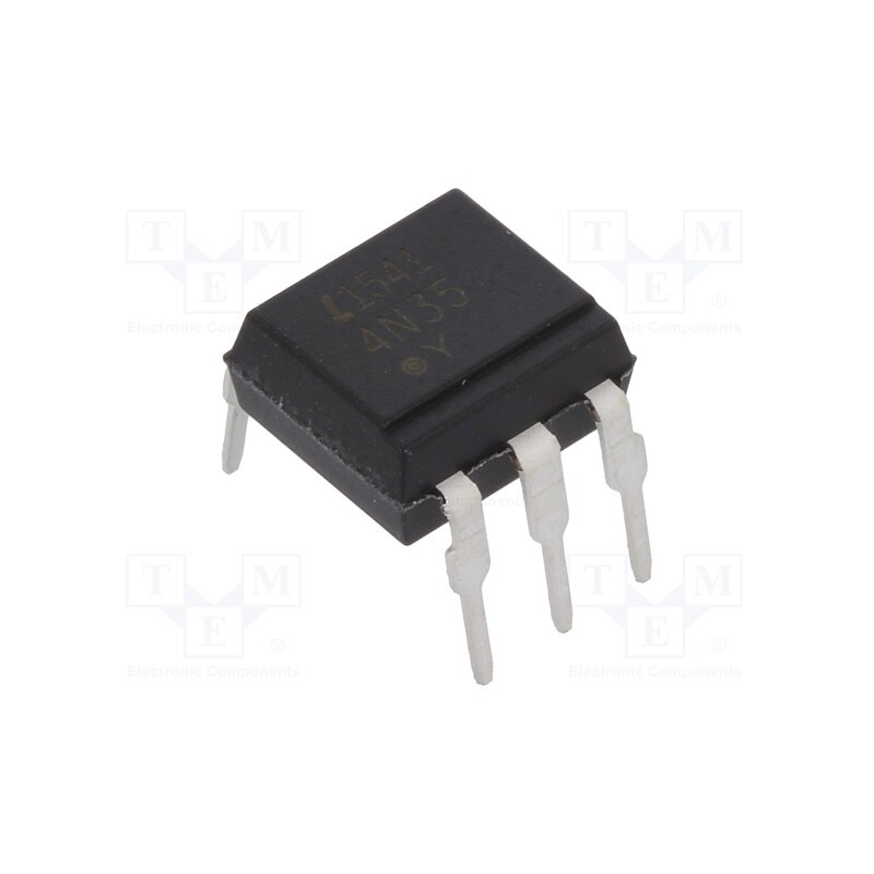 10 pcs : 4N35 - Optocoupler, THT, Ch: 1, OUT: transistor, Uinsul: 3.55kV, Uce: 30V