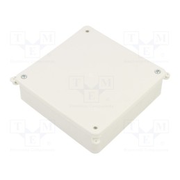 10 pcs : PK-3 WHITE - Enclosure: junction box, X: 125mm, Y: 125mm, Z: 35mm, wall mount