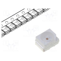 50 pcs : OS6OGAS1C1A - LED, SMD, 3528,PLCC2, pink (salmon pink), 2180÷3000mcd, 120°, 20mA