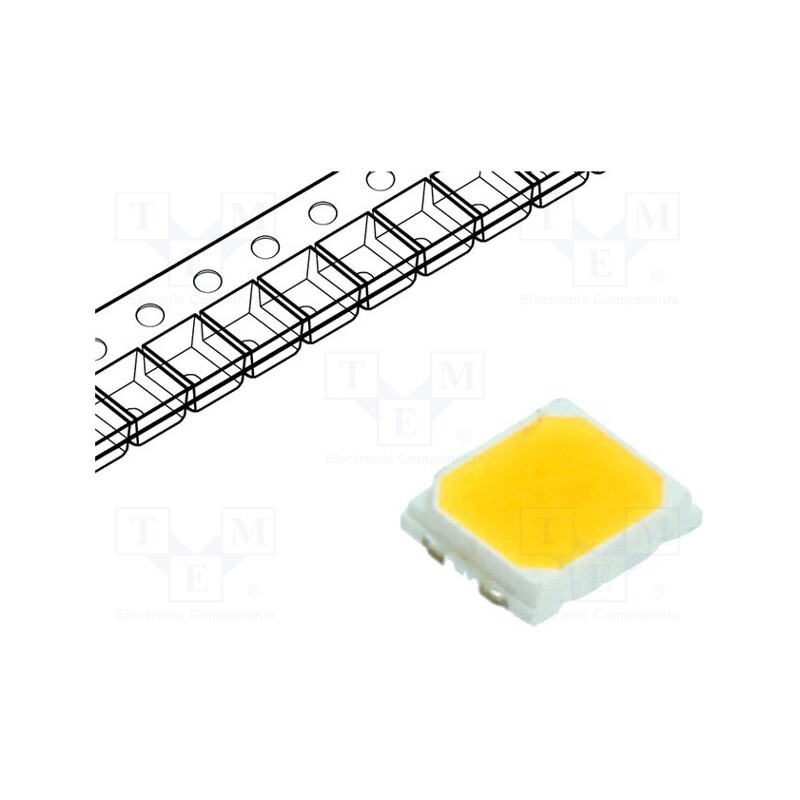50 pcs : LTW-2835SZK65 - LED, SMD, 2835, white cold, 24÷30lm, 6500K, 80, 120°, 60mA, 2.9÷3.2V