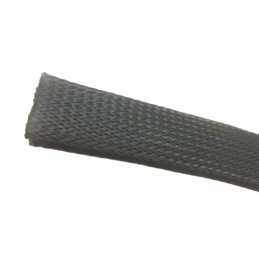 1 Reel of 25 M - RS PRO Expandable Braided PET Grey Cable Sleeve, 5mm Diameter, 25m Length