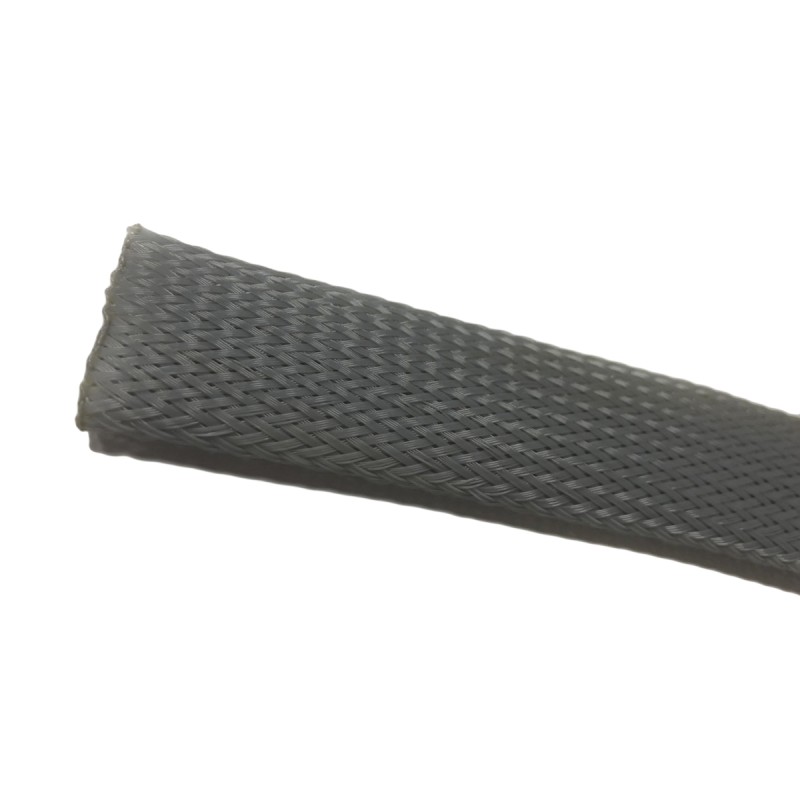 1 Reel of 25 M - RS PRO Expandable Braided PET Grey Cable Sleeve, 5mm Diameter, 25m Length