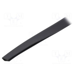 10 m : UT-5.6 - Hole and edge shield, EPDM, L: 10m, black, H: 20mm, W: 10mm