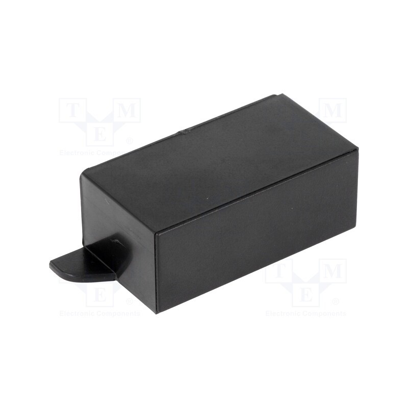 10 pcs : KM-25B BK - Enclosure: with panel, with fixing lugs, X: 81mm, Y: 31mm, Z: 23mm