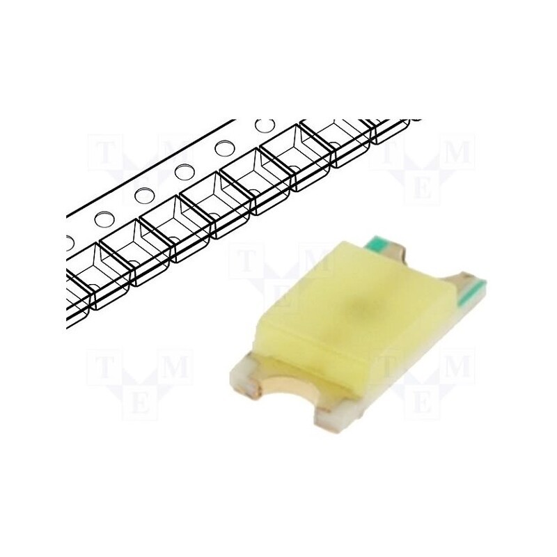 20 pcs : OF-SMD3216W - LED, SMD, 1206, white cold, 460÷700mcd, 120°, 20mA, 3÷3.2V