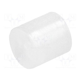 100 pcs : FIX-LED-5 - Spacer sleeve, LED, Øout: 5mm, ØLED: 5mm, L: 5mm, natural, UL94V-2