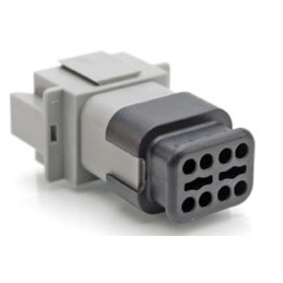2 pcs - Amphenol Industrial, AT Automotive Connector Socket 8 Way, Crimp Termination