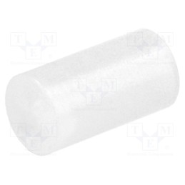 100 pcs : FIX-LED-9 - Spacer sleeve, LED, Øout: 5mm, ØLED: 5mm, L: 9mm, natural, UL94V-2