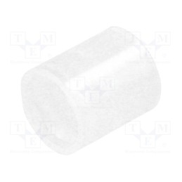 100 pcs : FIX-LEDS-4.5 - Spacer sleeve, LED, Øout: 4mm, ØLED: 3mm, L: 4.5mm, natural, UL94V-2