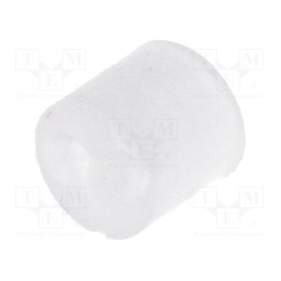 100 pcs : FIX-LED-4.5 - Spacer sleeve, LED, Øout: 5mm, ØLED: 5mm, L: 4.5mm, natural, UL94V-2