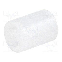 100 pcs : FIX-LED-6.5 - Spacer sleeve, LED, Øout: 5mm, ØLED: 5mm, L: 6.5mm, natural, UL94V-2