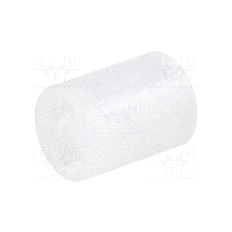 100 pcs : FIX-LED-6.5 - Spacer sleeve, LED, Øout: 5mm, ØLED: 5mm, L: 6.5mm, natural, UL94V-2