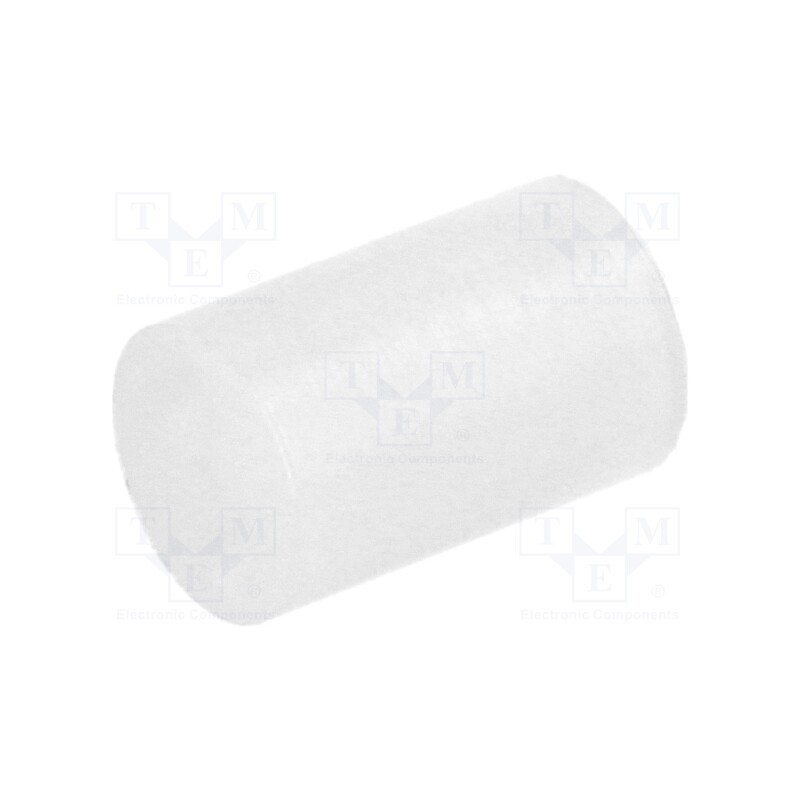 100 pcs : FIX-LED-7.5 - Spacer sleeve, LED, Øout: 5mm, ØLED: 5mm, L: 7.5mm, natural, UL94V-2