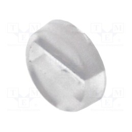 100 pcs : FIX-LEDS-1 - Spacer sleeve, LED, Øout: 4mm, ØLED: 3mm, L: 1mm, natural, UL94V-2