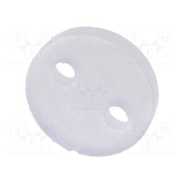 100 pcs : FIX-LED-15 - Spacer sleeve, LED, Øout: 5mm, ØLED: 5mm, L: 15mm, natural, UL94V-2